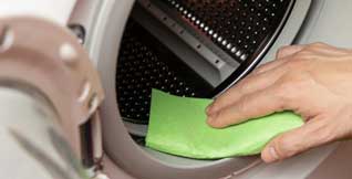 Run a tub-clean cycle monthly