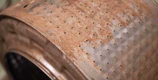 Rust or corrosion inside drum
