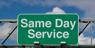 Same Day Service Guarantee