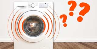 Excess vibration, machine walking, or shaking during spin cycle.